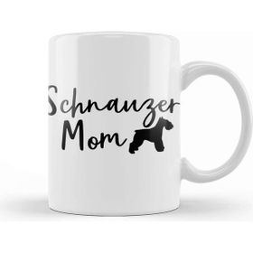 Baskı Dükkanı Worlds Best Schnauzer Mom 01 Beyaz Porselen Kupa Bardak