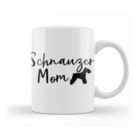 Baskı Dükkanı Worlds Best Schnauzer Mom 01 Beyaz Porselen Kupa Bardak