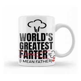 Baskı Dükkanı Worlds Greatest Farter 02 Beyaz Porselen Kupa Bardak