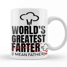 Baskı Dükkanı Worlds Greatest Farter 02 Beyaz Porselen Kupa Bardak