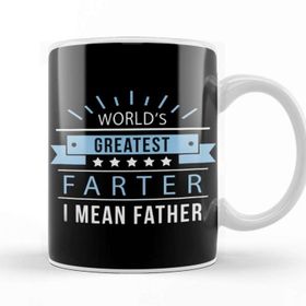 Baskı Dükkanı Worlds Greatest Farter Beyaz Porselen Kupa Bardak