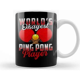 Baskı Dükkanı Worlds Okayest Ping Pong Player Pun Table Tennis Kupa