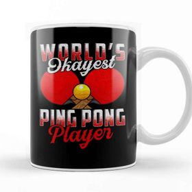Baskı Dükkanı Worlds Okayest Ping Pong Player Pun Table Tennis Kupa