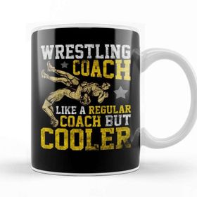 Baskı Dükkanı Wrestling Coach Like A Regular Coach But Cooler Beyaz Porselen Kupa Bardak