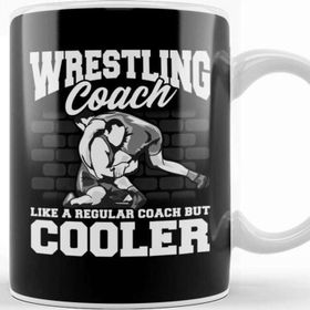 Baskı Dükkanı Wrestling Coach Like A Regular Coach But Cooler Beyaz Porselen Kupa Bardak