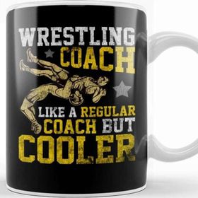 Baskı Dükkanı Wrestling Coach Like A Regular Coach But Cooler Beyaz Porselen Kupa Bardak