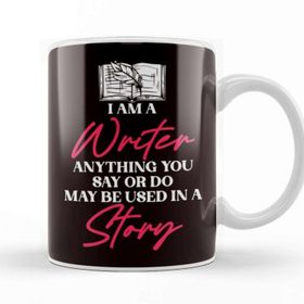 Baskı Dükkanı Writer Story Author Bookworm Book Novelist Writing Blogging Beyaz Porselen Kupa Bardak