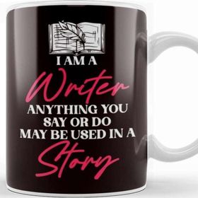Baskı Dükkanı Writer Story Author Bookworm Book Novelist Writing Blogging Beyaz Porselen Kupa Bardak