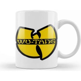 Baskı Dükkanı Wu Tang Clan Logo Wutang Clan Vintage 9os Vintage Style Beyaz Porselen Kupa Bardak
