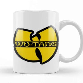 Baskı Dükkanı Wu Tang Clan Logo Wutang Clan Vintage 9os Vintage Style Beyaz Porselen Kupa Bardak
