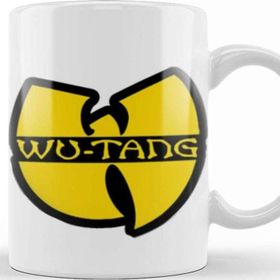 Baskı Dükkanı Wu Tang Clan Logo Wutang Clan Vintage 9os Vintage Style Beyaz Porselen Kupa Bardak