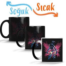 Baskı Dükkanı x Men Butterfly Aura Sihirli Porselen Kupa