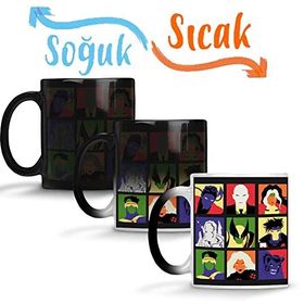 Baskı Dükkanı x Men x Pop Sihirli Porselen Kupa