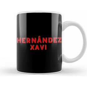 Baskı Dükkanı Xavi Hernández Art Gift Beyaz Porselen Kupa Bardak