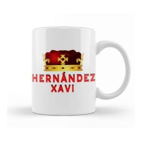 Baskı Dükkanı Xavi Hernández Art Gift Beyaz Porselen Kupa Bardak