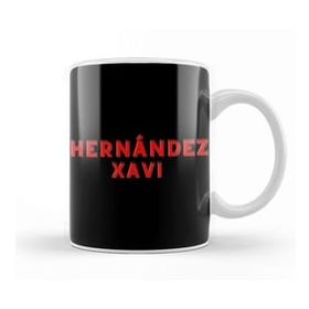 Baskı Dükkanı Xavi Hernández Art Gift Beyaz Porselen Kupa Bardak