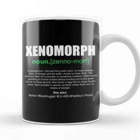 Baskı Dükkanı Xenomorph Dictionary Definition Alien Beyaz Porselen Kupa Bardak
