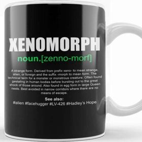 Baskı Dükkanı Xenomorph Dictionary Definition Alien Beyaz Porselen Kupa Bardak