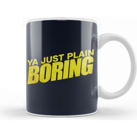Baskı Dükkanı Ya Boring Brooklyn 99 Beyaz Porselen Kupa Bardak