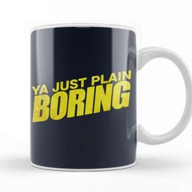 Baskı Dükkanı Ya Boring Brooklyn 99 Beyaz Porselen Kupa Bardak
