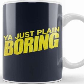 Baskı Dükkanı Ya Boring Brooklyn 99 Beyaz Porselen Kupa Bardak