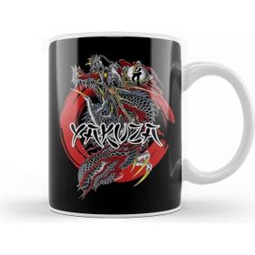 Baskı Dükkanı Yakuza Dragon Beyaz Porselen Kupa Bardak
