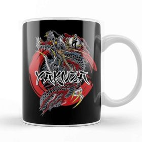 Baskı Dükkanı Yakuza Dragon Beyaz Porselen Kupa Bardak