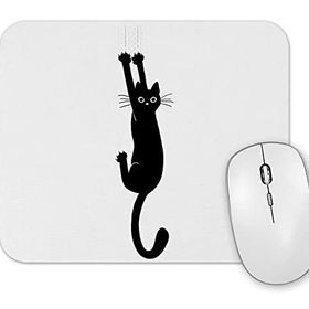 Baskı Dükkanı Yaramaz Kedi Black Cat Holding Mouse Pad