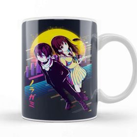 Baskı Dükkanı Yato x Hiyori Noragami Hiyori And Yato Beyaz Porselen Kupa Bardak