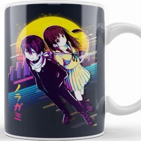 Baskı Dükkanı Yato x Hiyori Noragami Hiyori And Yato Beyaz Porselen Kupa Bardak