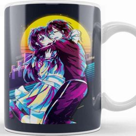Baskı Dükkanı Yato x Hiyori Noragami Hiyori And Yato Beyaz Porselen Kupa Bardak