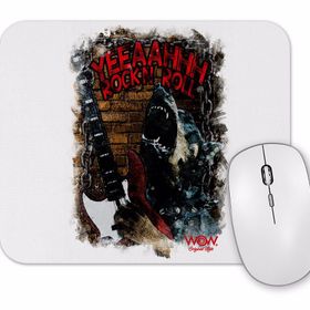 Baskı Dükkanı Yeah Rock And Roll Mouse Pad