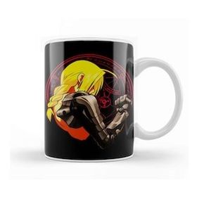 Baskı Dükkanı Yellow Hair Alchemist Metal Beyaz Porselen Kupa Bardak