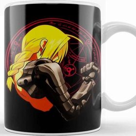 Baskı Dükkanı Yellow Hair Alchemist Metal Beyaz Porselen Kupa Bardak