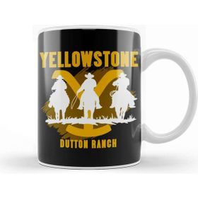 Baskı Dükkanı Yellowstone Dutton Ranch 01 Beyaz Porselen Kupa Bardak