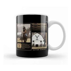 Baskı Dükkanı Yellowstone Dutton Ranch Beyaz Porselen Kupa Bardak
