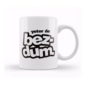 Baskı Dükkanı Yeterda Bezdum Karadeniz Beyaz Porselen Kupa Bardak