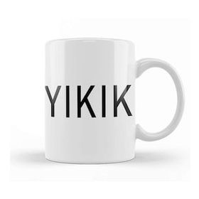 Baskı Dükkanı Yıkık Porselen Beyaz Kupa Bardak