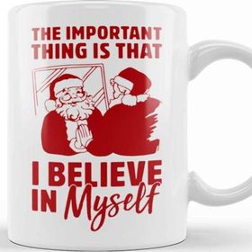 Baskı Dükkanı Yılbaşı Yeni Yıl Konseptli Believe In Santa Clause Christmas Kupa Bardak