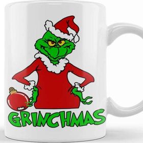 Baskı Dükkanı Yılbaşı Yeni Yıl Konseptli Christmas Grinchmas Become Santa Kupa Bardak