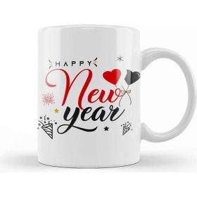 Baskı Dükkanı Yılbaşı Yeni Yıl Konseptli Happy New Year Kupa Bardak