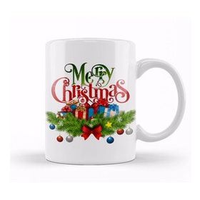 Baskı Dükkanı Yılbaşı Yeni Yıl Konseptli Merry Christmas 01 Kupa Bardak