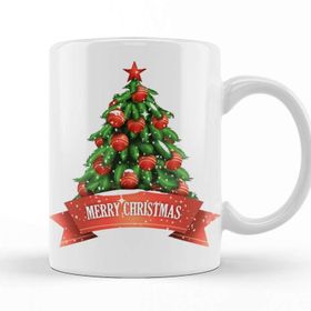 Baskı Dükkanı Yılbaşı Yeni Yıl Konseptli Merry Christmas 01 Kupa Bardak