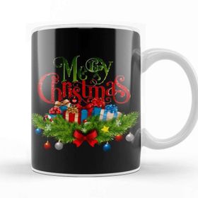 Baskı Dükkanı Yılbaşı Yeni Yıl Konseptli Merry Christmas 010 Kupa Bardak