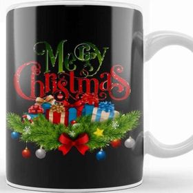 Baskı Dükkanı Yılbaşı Yeni Yıl Konseptli Merry Christmas 010 Kupa Bardak