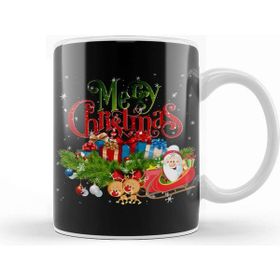 Baskı Dükkanı Yılbaşı Yeni Yıl Konseptli Merry Christmas 011 Kupa Bardak