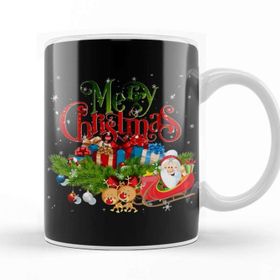 Baskı Dükkanı Yılbaşı Yeni Yıl Konseptli Merry Christmas 011 Kupa Bardak