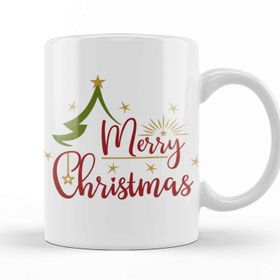 Baskı Dükkanı Yılbaşı Yeni Yıl Konseptli Merry Christmas 011 Kupa Bardak