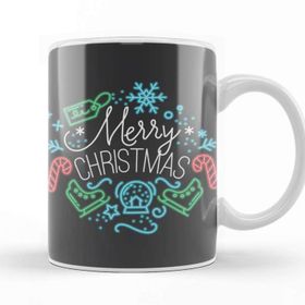 Baskı Dükkanı Yılbaşı Yeni Yıl Konseptli Merry Christmas 016 Kupa Bardak