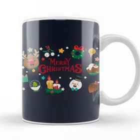 Baskı Dükkanı Yılbaşı Yeni Yıl Konseptli Merry Christmas 017 Kupa Bardak